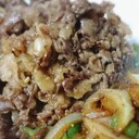 カンタン焼肉♪ごはんにのせて牛丼☆